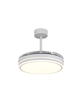 LUNA  M * VENTILADOR MEDIANO LED - BLANCO
